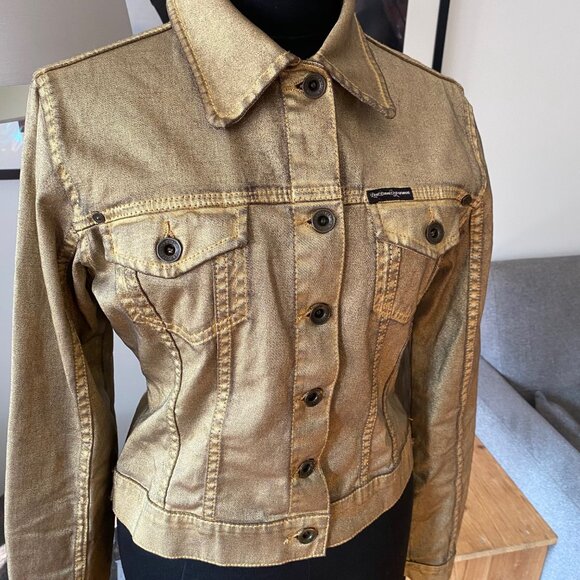 Gold Jean Jacket - Picture 2 of 10